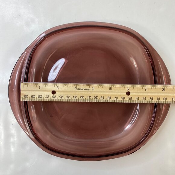 Pyrex Glass Replacement Lid Only Cranberry Vision Casserole Vintage 1.5 Quart - Picture 5 of 11
